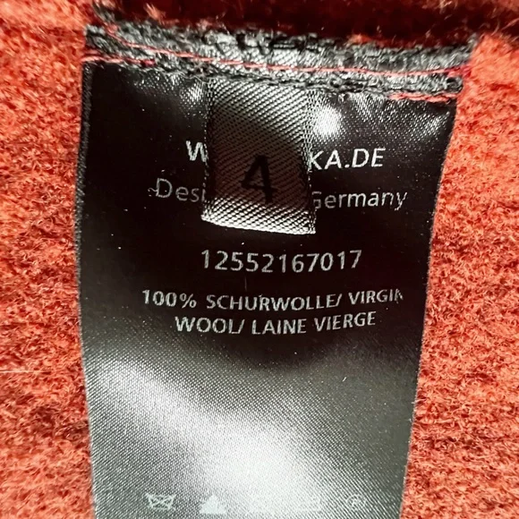 Oska Boiled Wool Asymmetrical Rust CoatOSKA 4 (12/14)